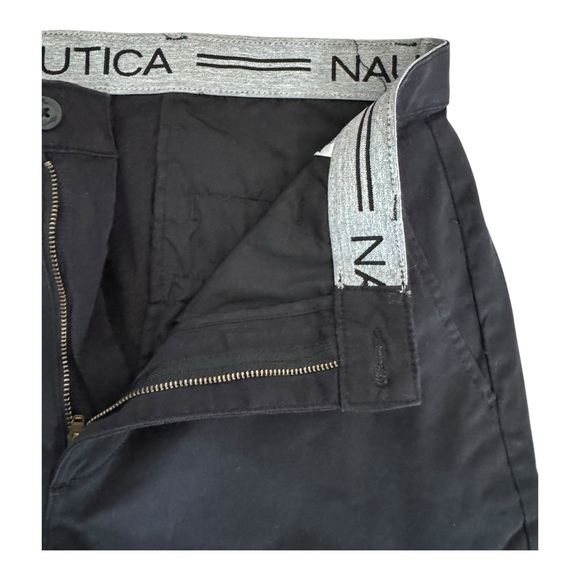Nautica Men’s Straight Fit Black‎ Pants Size  | Cotton Stretch Chino Style - Picture 5 of 13